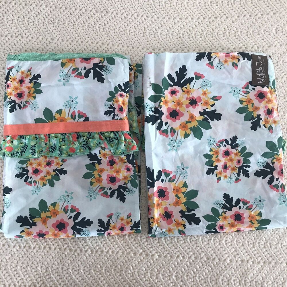 MATILDA JANE with Joanna Gaines Standard Floral Pillowcases Floral And Mint